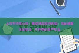 上海市侦探公司：情感挽回顾问诈骗：揭秘新型诈骗手段，守护你的财产安全